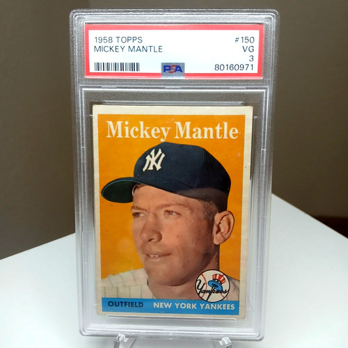 Mickey Mantle 1958 Topps #150 PSA 3