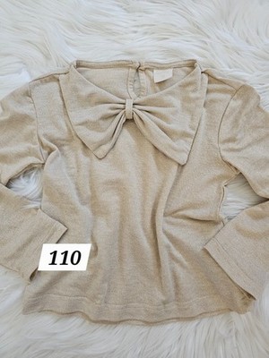   Blogger Happy Kik Shirt Langarmshirt Longsleeve Bluse gold Glitzer 110 NEU  