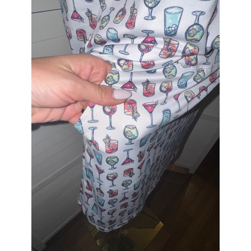 Emerald 18 Damen Cocktail Print ärmellos Golf Shirt/Skort Set Small/Medium - Bild 6 von 10
