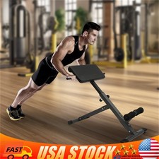 Adjustable Roman Chair Back Extension Machine - Lower Back Hyperextension Bench