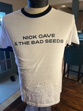 Nick Cave  The Bad Seeds White Ringer T-Shirt Unisex Medium