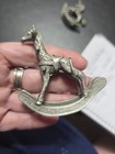 2 Vintage Rocking Pewter Spoontiques 1982 Giraffe And Unicorn — photo 8