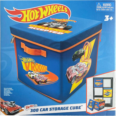 Zipbin 300 Car Storage Cube & Playmat - Holds 300 Cars, Durable Toy Organizer fo