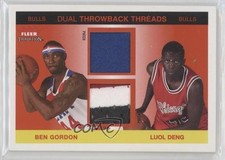 2004 Fleer Tradition Throwback Threads 21/75 Ben Gordon Luol Deng Dual Patch 0q3