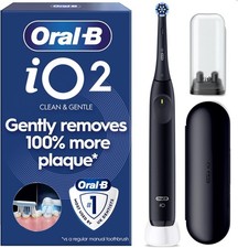 Braun Oral-B Series 2 iO2 Night Black Electric Toothbrush with Travel Case iO 2