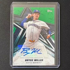 🔌IU 2026 TOPPS SERIES 1 BASEBALL STARS AUTO GREEN /99 BRYCE MILLER