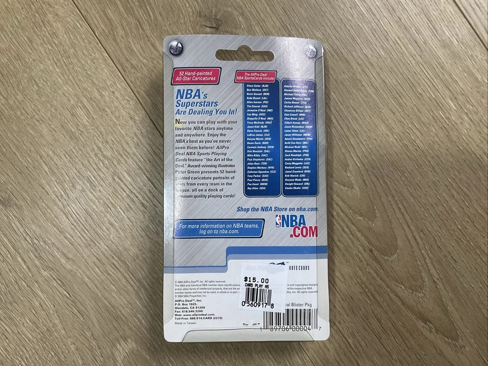 2004-05 NBA Sports Playing Cards Deck LEBRON Kobe Bryant SHAQ Factory Sealed NEW - Image 2 of 2