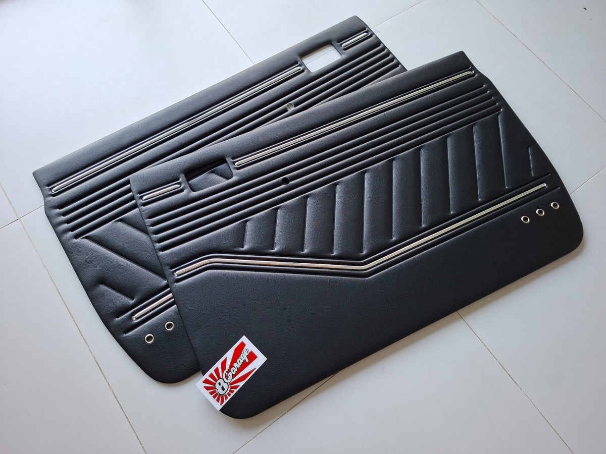 8 Garage Custom Door Panel Set L+R for Datsun 720 / C3 black | eBay