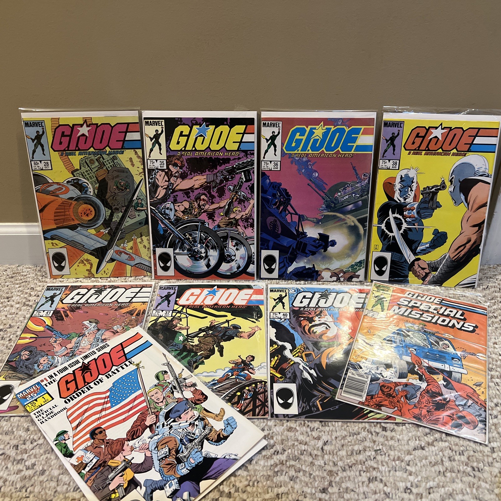 GI Joe ARAH Case Fresh Lot of 9! 28, 35, 36, 37, 38, 40, 41 + Two More NM 9.6