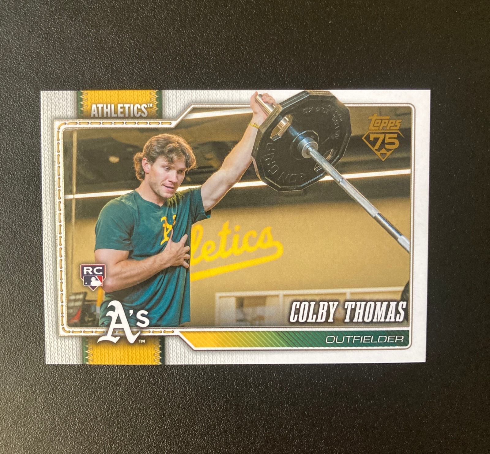 2026 Topps Series 1 Colby Thomas Golden Mirror card #213 RC - Oakland Athletics