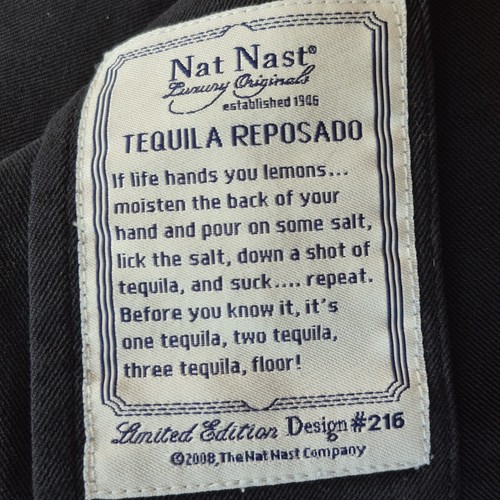 Nat Nast Shirt Mens Large Silk Tequila Reposado Limited Edition Embroidered - Picture 3 of 12