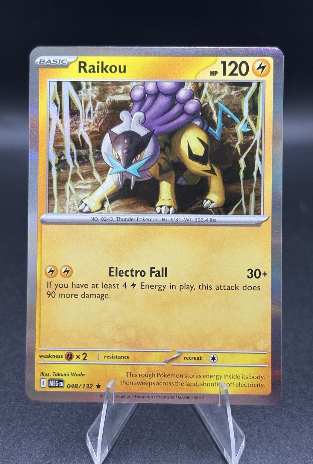 Raikou 048/132 Pokémon TCG Me01: Mega Evolution Holo NM/M