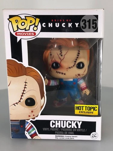 Funko POP! Movies Chucky #315 Hot Topic Exclusive Vinyl Figure DAMAGED BOX