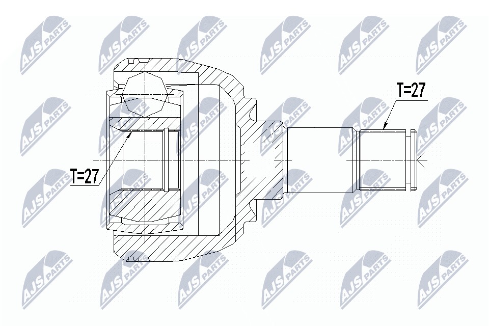 Fits NTY NPW-ME-085 INNER CV JOINT - Image 7