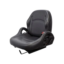 Fits Daewoo Forklift Seat - Fits Various Models - Black Vinyl
