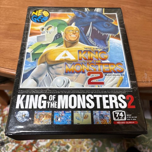 King of Monsters 2 Neo Geo ROM Retro Box Instruction Manual free shipping Japan - Picture 7 of 10