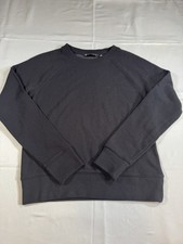 Athleta Sweatshirt Womens XXS Black Raglan Crew Neck Knit Pullover Athletic