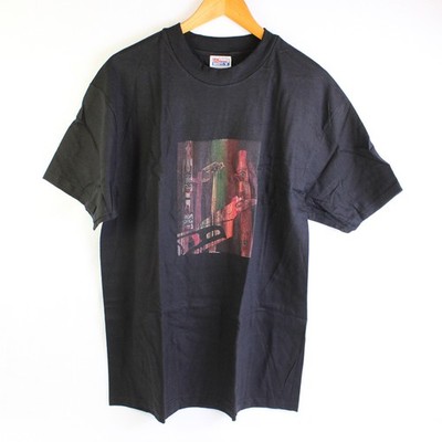 Vtg Hanes Beefy-T Adult L Black Totem Pole Graphic Short Sleeve T-Shirt NWOT