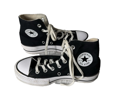 Converse All Star  Platform Women s High Top Black Size 5