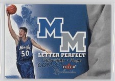 2001-02 Fleer Exclusive Letter Perfect Mike Miller #6LP 2u3