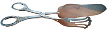 Alte Gebäckzange Pralinenzange Besteck versilbert gepunzt Vintage 23cm Nachlass