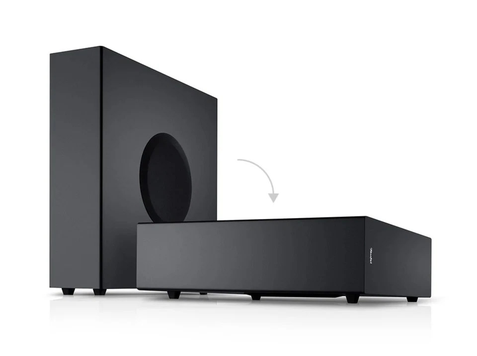 Teufel T6 Subwoofer MK2 20 60W Schwarz Wireless B-Ware Ausverkauf