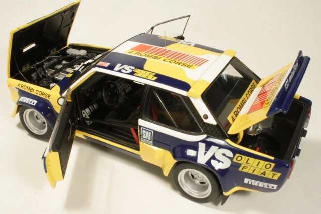 Fiat 131 abarth 4 Rombi corse Markuu Alen sanremo 1980 - Kyosho 1/18 08372E - Immagine 4 di 4