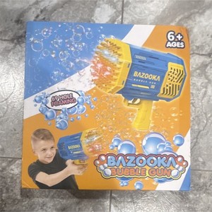 Bazooka Bubble Gun 69 Hole Foaming Toy for Kids Ages 6+ Years- purple  