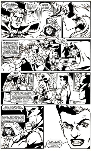 FEMFORCE No. 107 PG 12 MS. V, NIGHTVEIL, STROCK- ORIGINAL ART GORBY/HEIKE AC