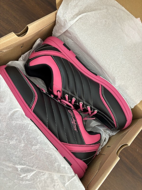 BRAND NEW KR STRIKE FORCE L-047 DIAMOND WOMENS 10 M BLACK HOT PINK BOX BOWLING