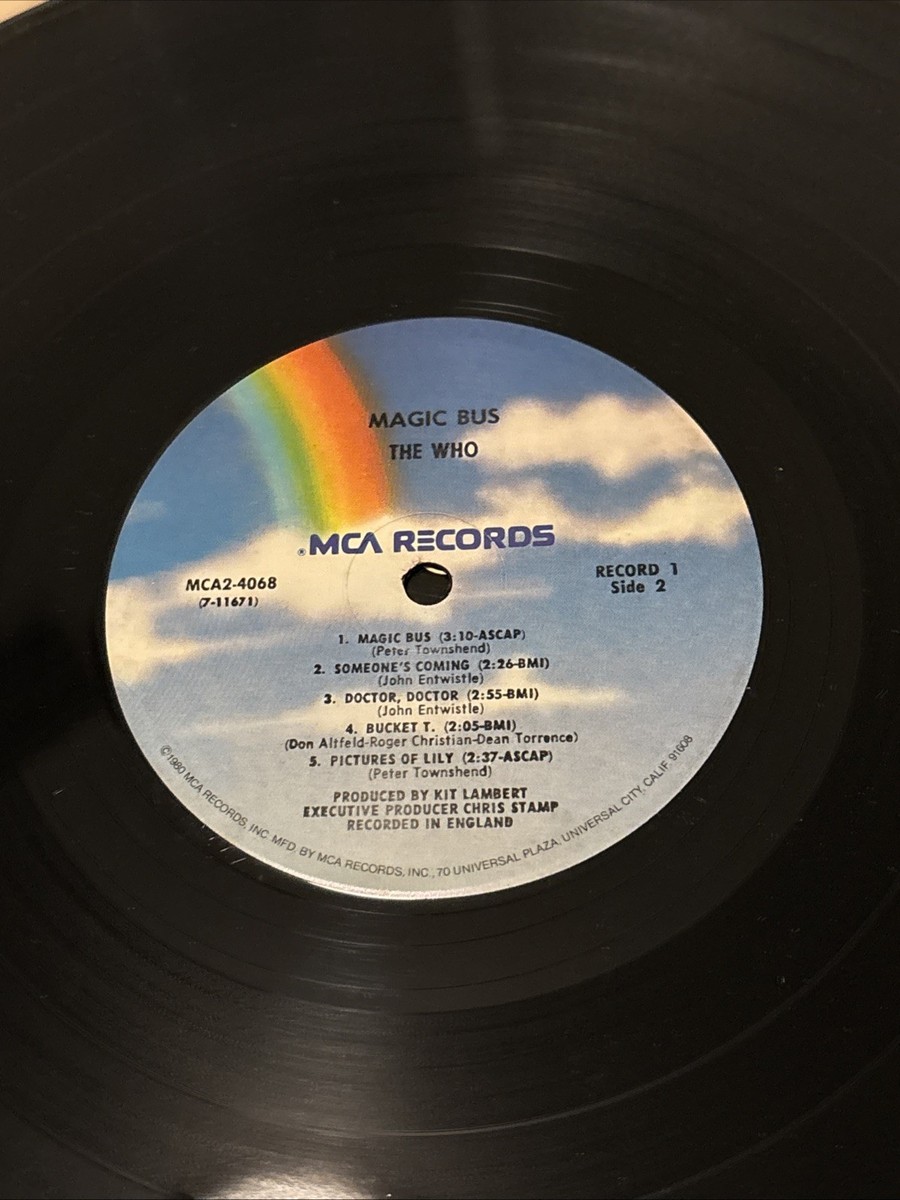 THE WHO Magic Bus My Generation Deluxe 2 LP set (1977) MCA double