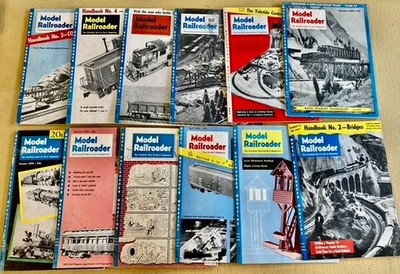 Complete Set of 1954 Model Railroader Magazine: 20TH Anniversary Edition !