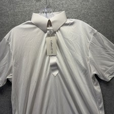 Collars  Co Dress Collar Polo Shirt Mens Small White Performance Stretch