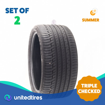 Set of (2) Used 315/30R22 Continental PremiumContact 6 107Y - 6.5/32