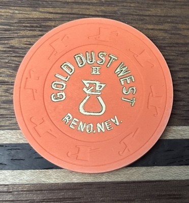 Gold Dust West II NCV Non-Negotiable Reno, Nevada Poker Gaming Casino Chip