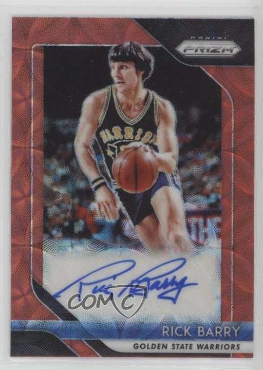 2018-19 Panini Prizm Signatures Choice Prizm Rick Barry #S-RBY Auto HOF gh4