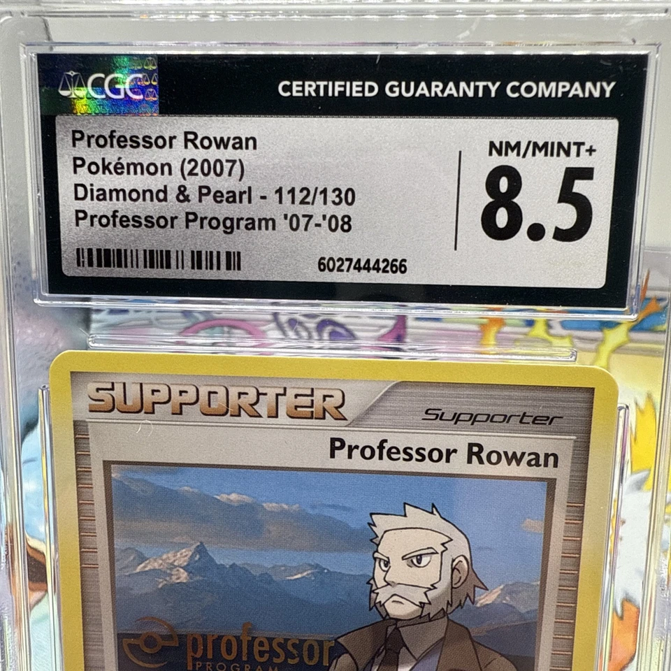 Professor Rowan 112/130 Professor Program Promo 2007-2008 Pokemon Card CGC 8.5 - Image 2 of 4