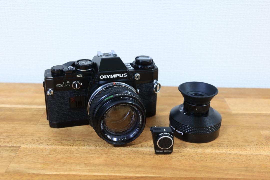 OLYMPUS OM10　G.Zuiko auto 50mm 1.4 おまけ付き Olympus OM10 G.Zuiko 50mm f/1.4 Camera Lens with Adapter