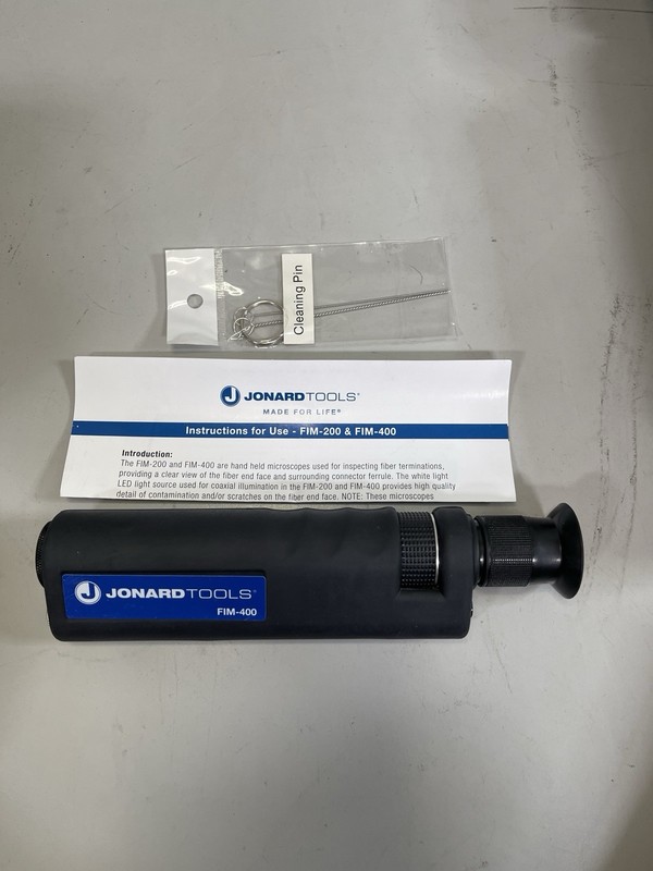 JONARD Tools FIM-400 Fiber Optic Connector Inspection Microscope 400x