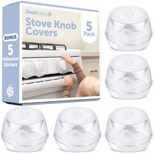 Clear Stove Knob Covers 5 Pack Child Safety Guards, Durable Design - Baby P...