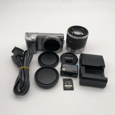 Sony Alpha NEX-5N Mirrorless Silver Camera Lens E 18-55mm f/3.5-5.6 OSS