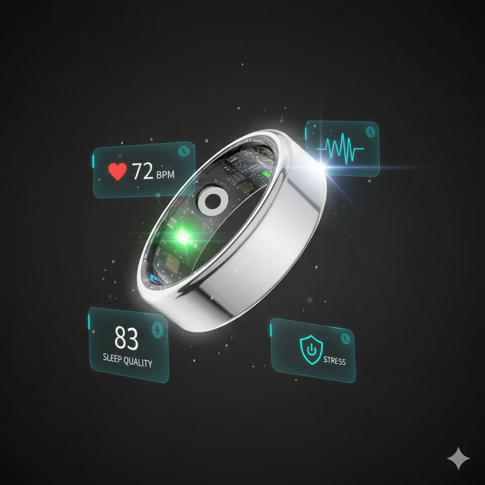 Colmi R2 Smart Ring Fitness Tracker | Health & Sleep Monitor for iOS Android - Image 2 of 4