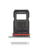 Replacement Single Sim Card Tray Compatible For OnePlus 7T Frosted Silver