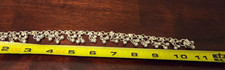 Belly Dancer Ankle Bracelet Silver Tone Bells Jangle Dancing 11" Flat