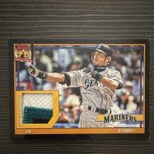 Topps 2026 Series 1 1991 Relics Ichiro Suzuki Mariners #91R-I Black /10 MEM