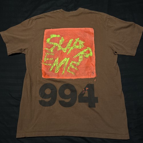 2024 Supreme Paint Tee 'Brown' Size Large
