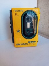 Vintage Sony Walkman Soprts WM-F45 FM/AM Stereo Cassette Player Works