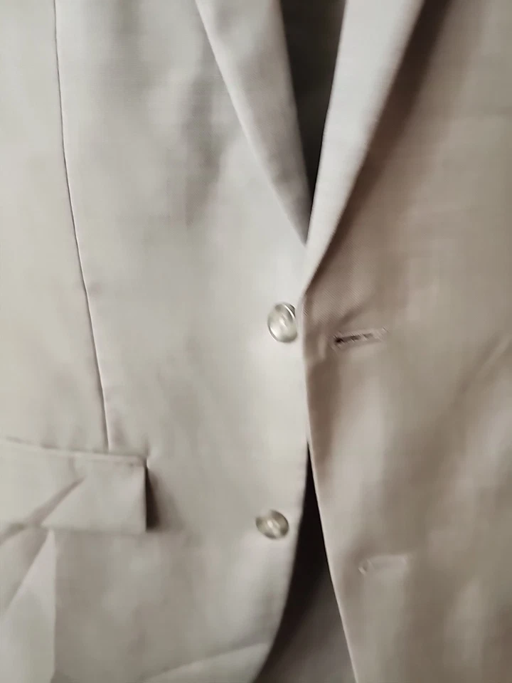 Bar III Hombre 2 Piezas Traje Slim-Fit Lana Chaqueta Gris 40L/Pantalones 36Wx34L  Foto 2 de 4