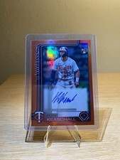 Luke Keaschall RC Twins 2025 Topps Update Real One Auto Orange /25