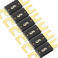 6Pack 300amp/300a ANL Fuse Compatible with 12V 24V Systems for Audio 300A